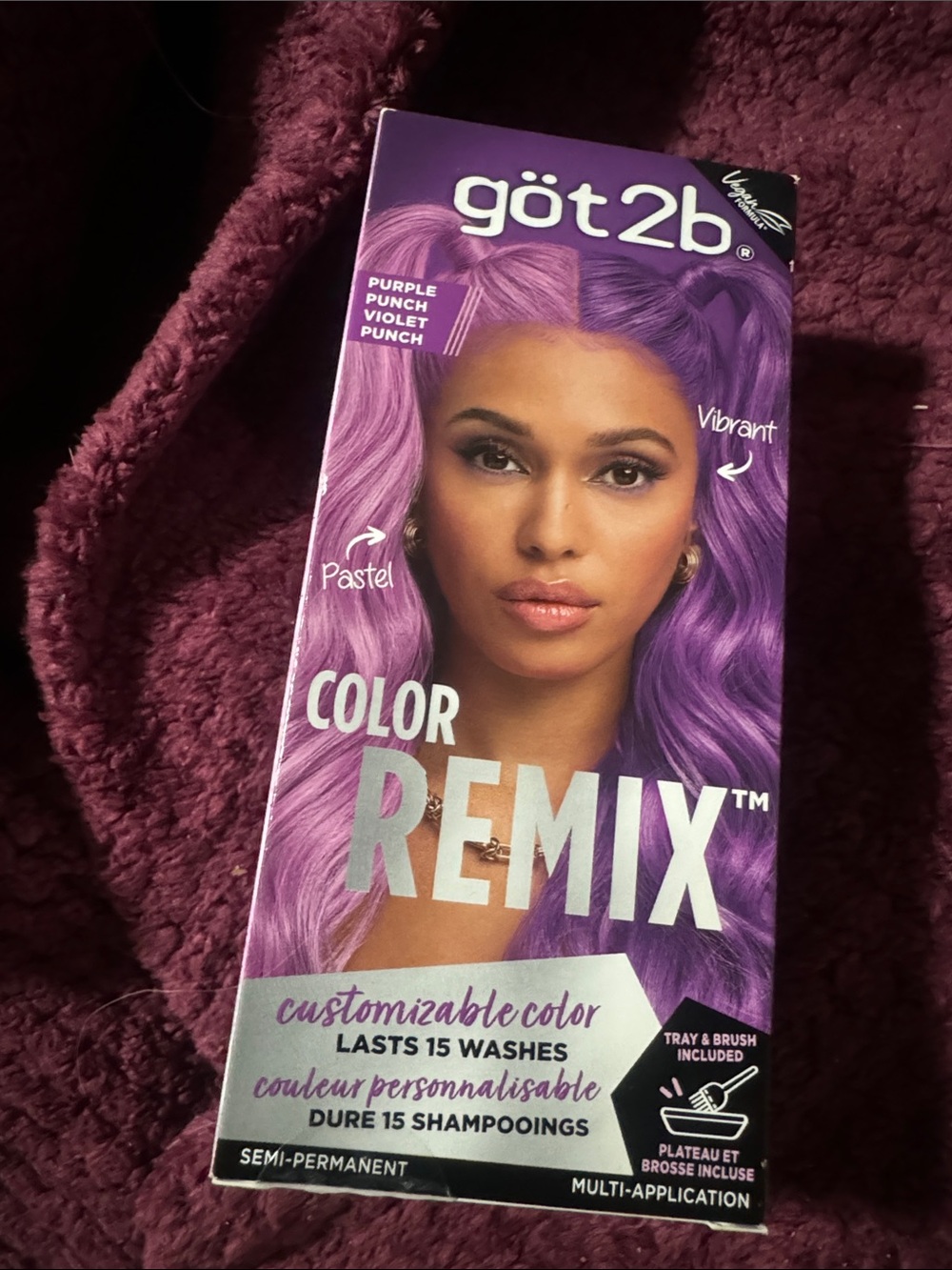 Color Remix Semi-Permanent Hair Color - Purple